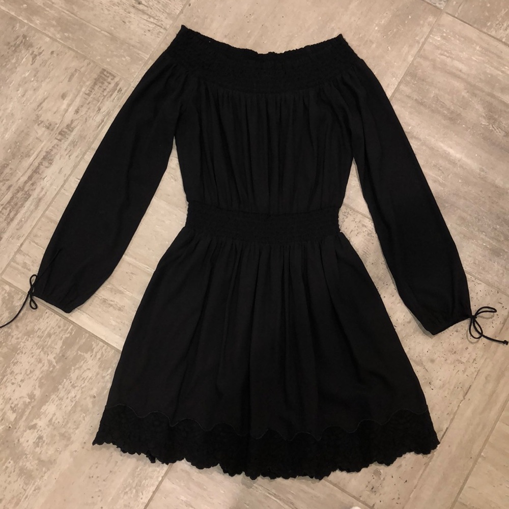Black Abercrombie Long Sleeve Dress